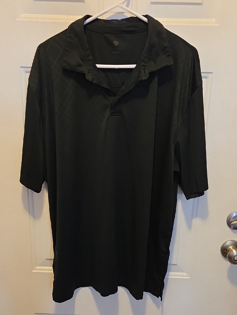 Men's Black Polo Shirt - Performance Short Sleeve